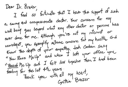 testimonials cynthia brazer